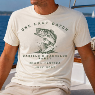 Fish Themed Custom Fishing Bachelor Party T-Shirt