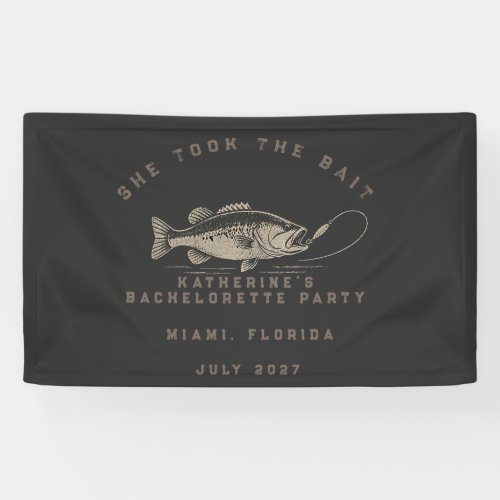 Fish Themed Custom Fishing Bachelorette Party Banner