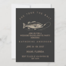 Fish Themed Custom Fishing Bachelorette Party