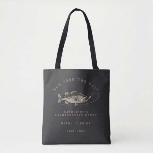 Fish Themed Custom Fishing Bachelorette Party Tote Bag