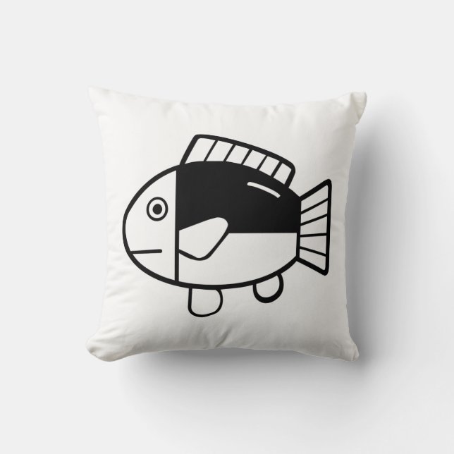 Fish Throw Pillow (Front)