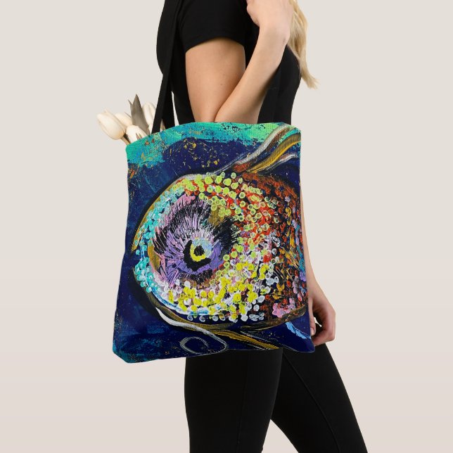 Fish Tote Bag (Close Up)