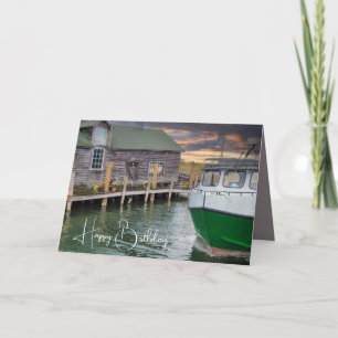 Fish Town Michigan Birthday Card