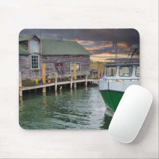 Fish Town Michigan Cabin Mouse Pad