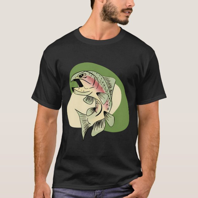 Fish trout cartoon T-Shirt (Front)