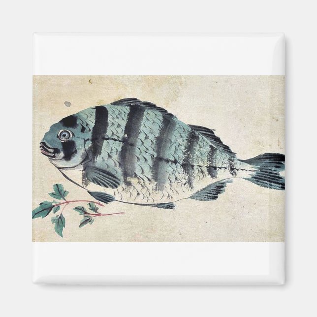 Fish Ukiyo-e. Magnet (Front)