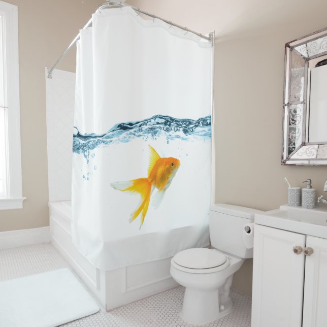 Fish Under Water Shower Curtain (In Situ)