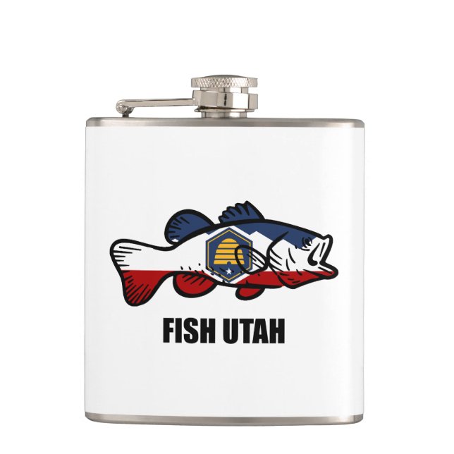 Fish Utah Flask (Front)