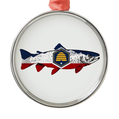 Fish Utah Trout Metal Ornament
