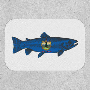 Fish Vermont Flag Trout Patch