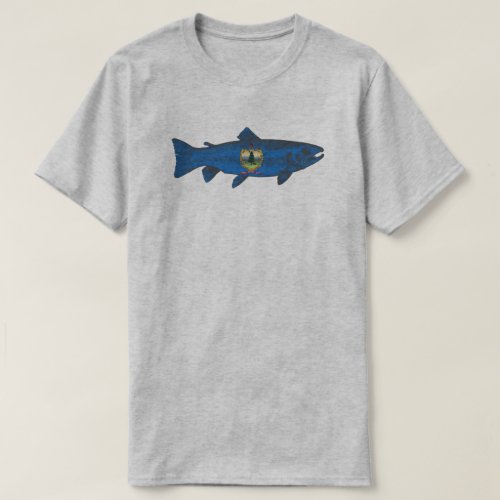 Fish Vermont Flag Trout T_Shirt