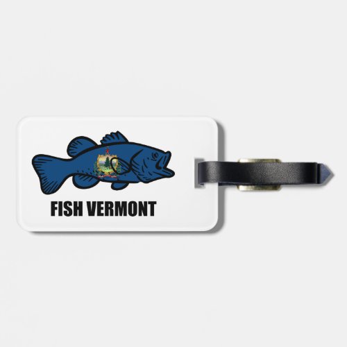 Fish Vermont Luggage Tag