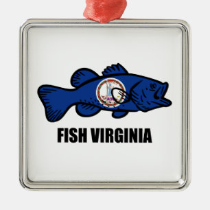 Fish Virginia Metal Ornament