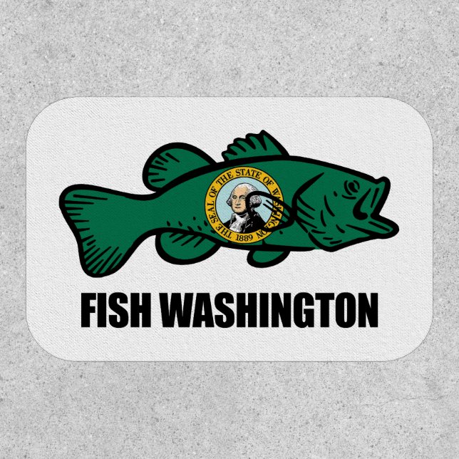 Fish Washington State Patch (Front)