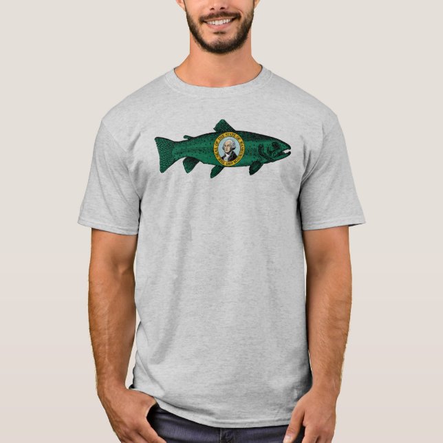 Fish Washington State Trout T-Shirt (Front)