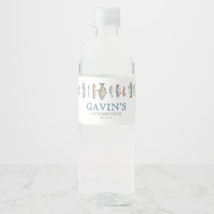 Fish water bottle labels, fish waters label