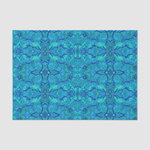 Fish Waves Underwater Bohemian Arabesque Pattern Tissue Paper