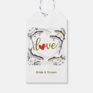 Fish Wedding themed for fishing lovers Gift Tags