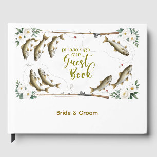 Fish Wedding themed for fishing lovers Guest Book