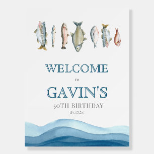 Fish welcome sign, fish welcome poster