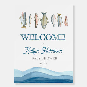 Fish welcome sign, fish welcome poster