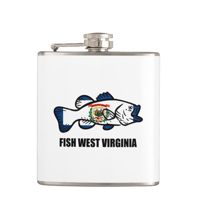 Fish West Virginia Flask (Front)