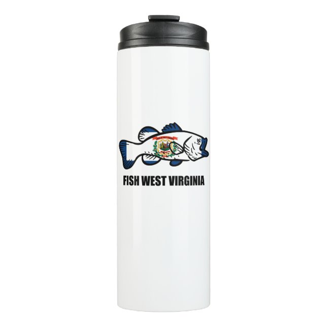 Fish West Virginia Thermal Tumbler (Front)