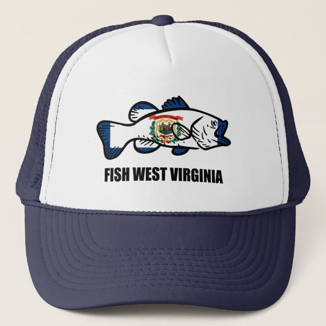 Fish West Virginia Trucker Hat (Front)