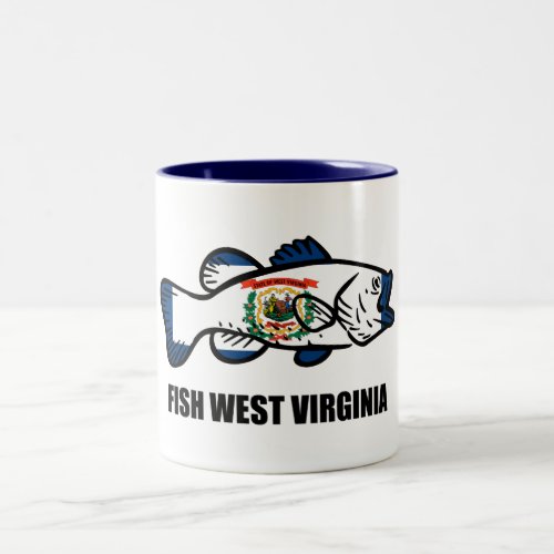 Fish West Virginia Two_Tone Coffee Mug