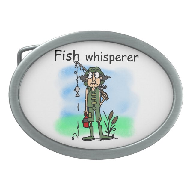 Fish Whisperer Belt Buckle (Front)
