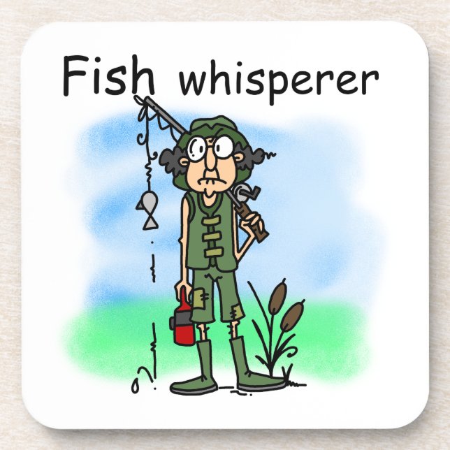 Fish Whisperer Beverage Coaster (Front)