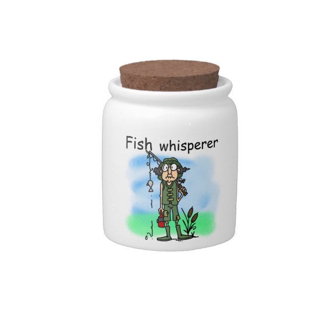 Fish Whisperer Candy Jar (Front)