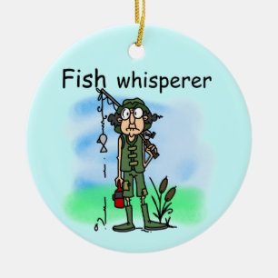 Fish Whisperer Ceramic Ornament