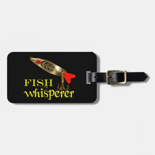 Fish Whisperer Fishing Lure Luggage Tag (Front Horizontal)