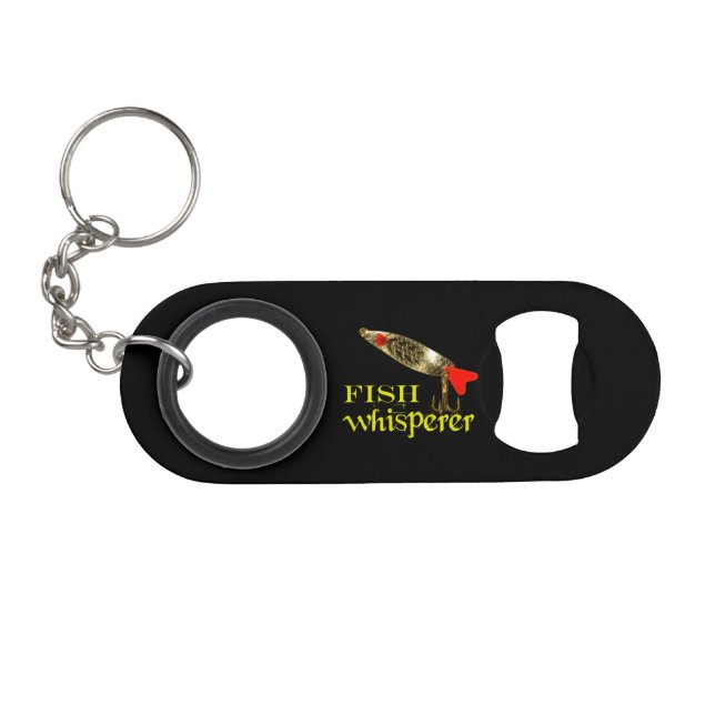 Fish Whisperer Keychain Bottle Opener (Front (Horizontal))