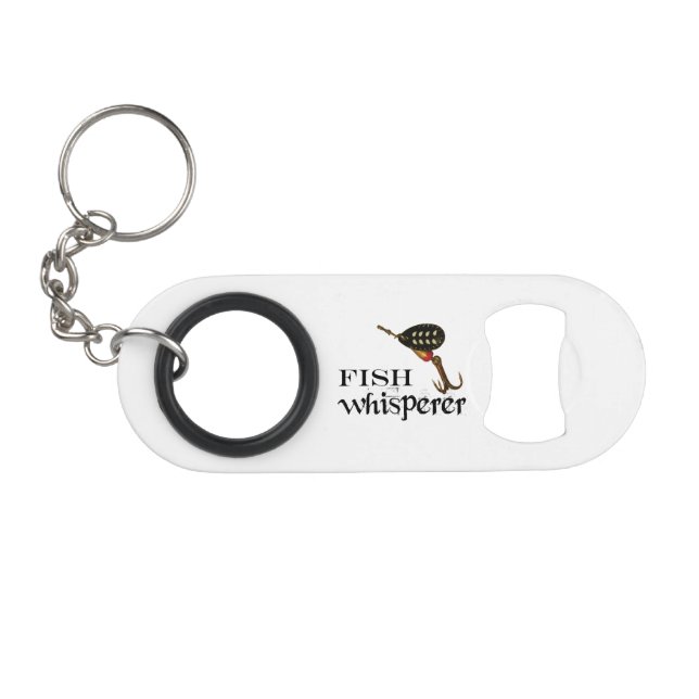 Fish Whisperer Keychain Bottle Opener (Front (Horizontal))