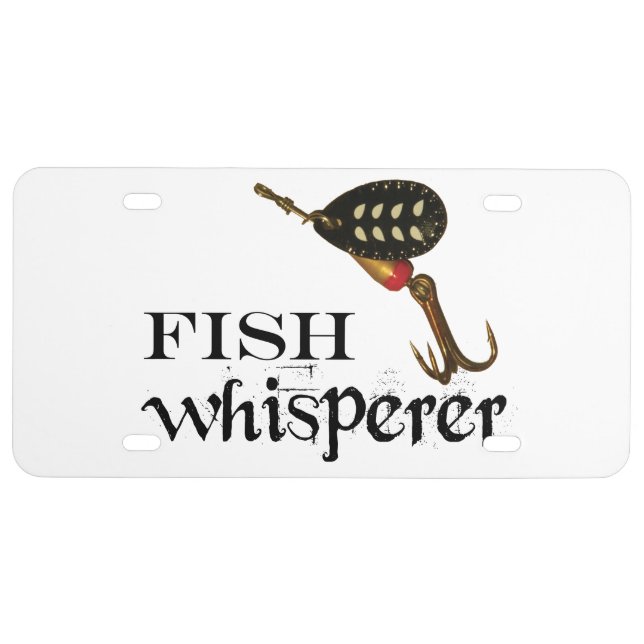 Fish Whisperer License Plate (Front)