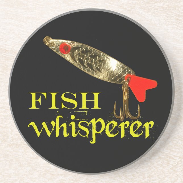 Fish Whisperer Sandstone Coaster (Front)