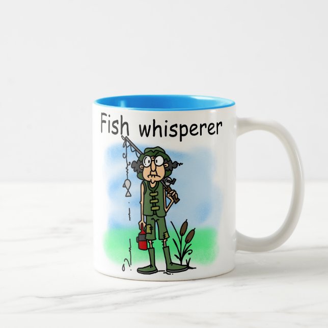 Fish Whisperer Two-Tone Coffee Mug (Right)