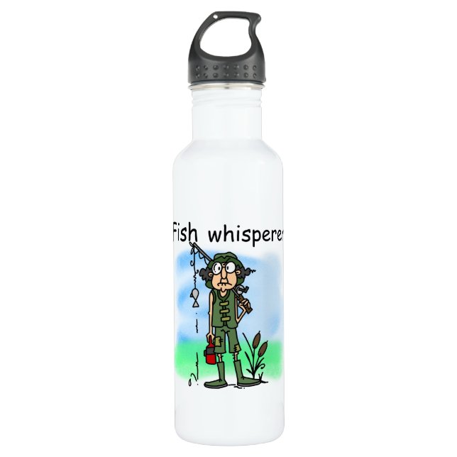 Fish Whisperer Water Bottle (Front)