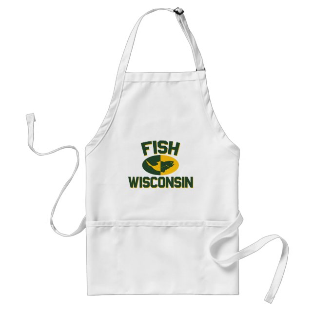 Fish Wisconsin Adult Apron (Front)