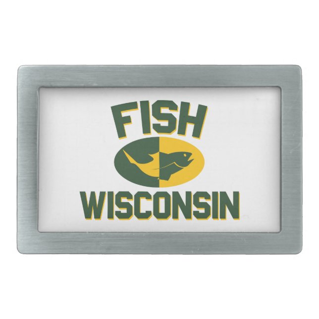 Fish Wisconsin Belt Buckle (Front)