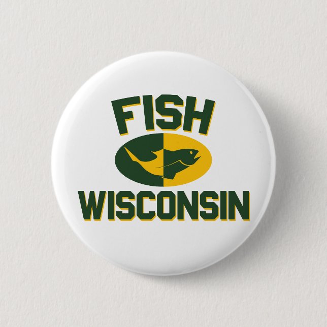 Fish Wisconsin Button (Front)
