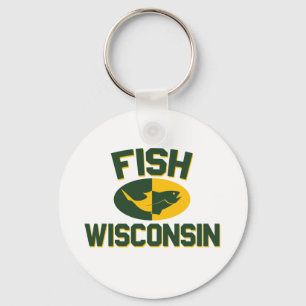 Fish Wisconsin Keychain