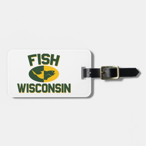 Fish Wisconsin Luggage Tag