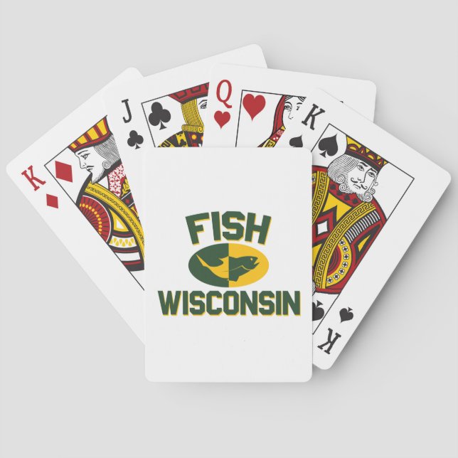Fish Wisconsin Poker Cards (Back)