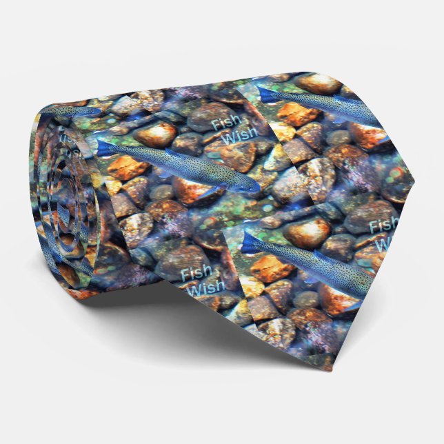 Fish Wish Neck Tie (Rolled)