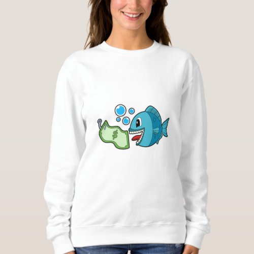 Fish with Bank note Sweatshirt