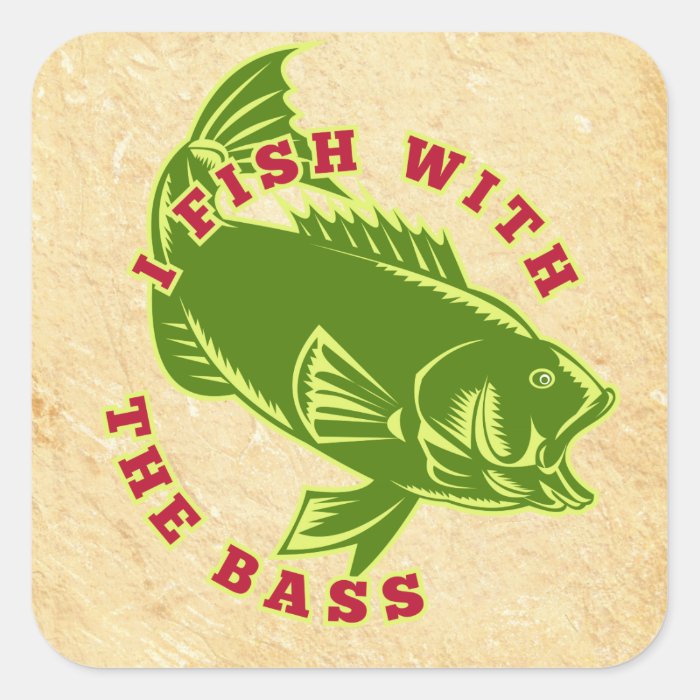 Fish With Bass Sticker