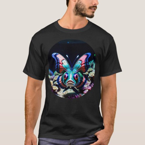 Fish with butterfly wings T_Shirt